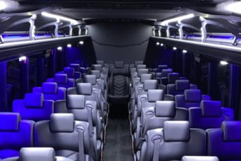 Rochester Hills Charter Bus Interior