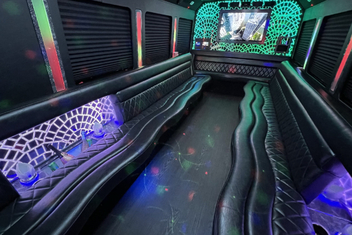 Rochester Hills Limo Bus Interior